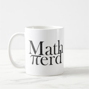 Funny Pi Math Nerd Science Teacher Black and White Coffee Mug