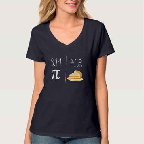 Funny PI Mirror image of 314 is PIE Thanksgiving  T_Shirt