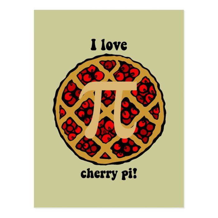 Funny pi postcards