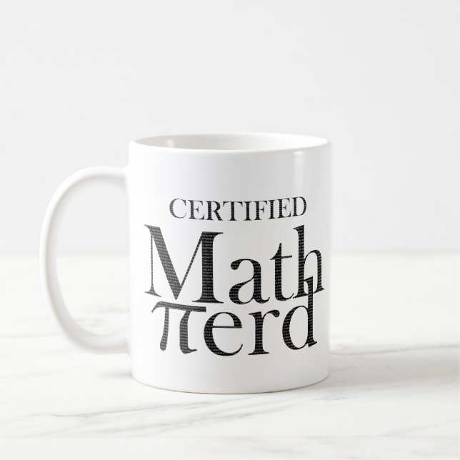 Funny Pi Symbol Math Nerd Geek STEM Teacher  Coffee Mug (Left)