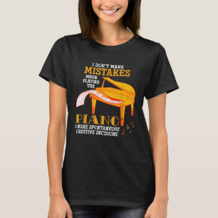 Funny Pianist Musician Gift Orchestra Music Piano T-Shirt