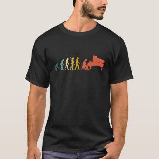 Funny Pianist Piano Evolution Man Vintage T-Shirt