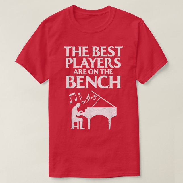 Funny Piano Art For Men Women Kids Piano Players  T-Shirt (Design Front)