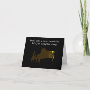 Funny Piano Joke Birthday Card