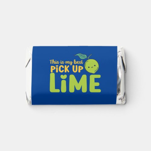 Funny Pick Up Lime Cute Fruit Pun Valentines Day Hersheys Miniatures