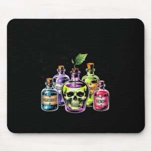 Funny Pick Your Poison Apple Halloween Gothic Prin Mouse Pad