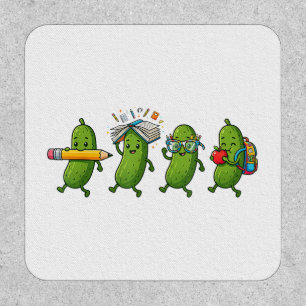 Funny Pickle Back to School Teacher Student Women Patch