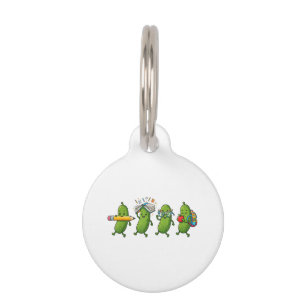 Funny Pickle Back to School Teacher Student Women Pet ID Tag