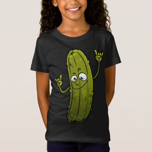 Funny Pickle Designs For Men Women Cucumber Dancin T_Shirt