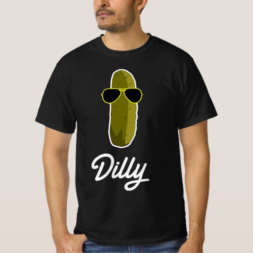 Funny Pickle Dilly Food Gift  T_Shirt
