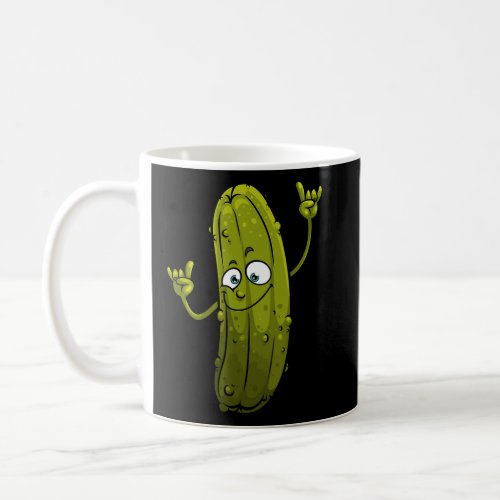 Funny Pickle For Men Women Cucumber Dancing Food  Coffee Mug