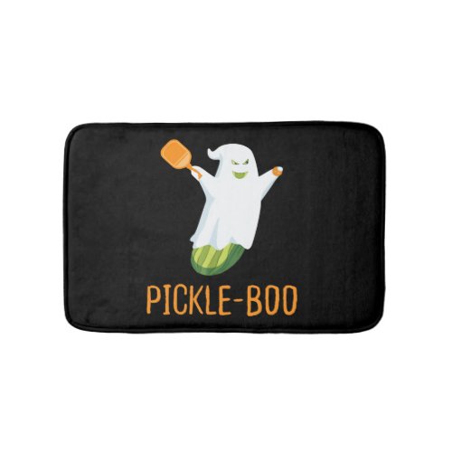 Funny Pickle Ghost Loves To Play Pickleball Bath Mat