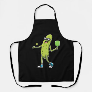 Funny Pickle Lovers Dill Pickleball Player Apron
