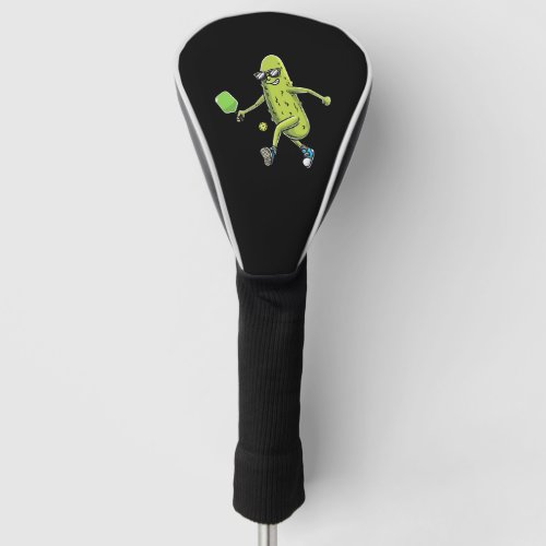 Funny Pickle Lovers Dill Pickleball Player         Golf Head Cover