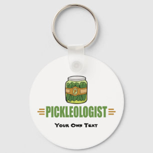 Funny Pickle Lovers Title PICKLEOLOGIST Keychain