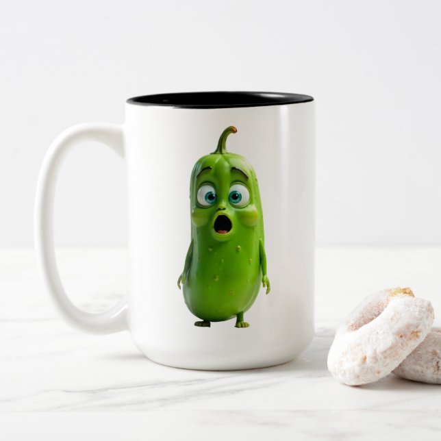 Funny Pickle Mug (With Donut)