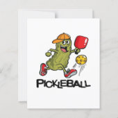 Funny Pickle Playing Pickleball (Back)