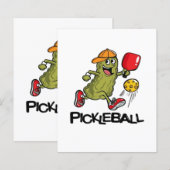 Funny Pickle Playing Pickleball (Front/Back)