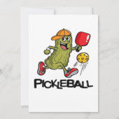 Funny Pickle Playing Pickleball (Back)