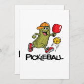 Funny Pickle Playing Pickleball (Front/Back)