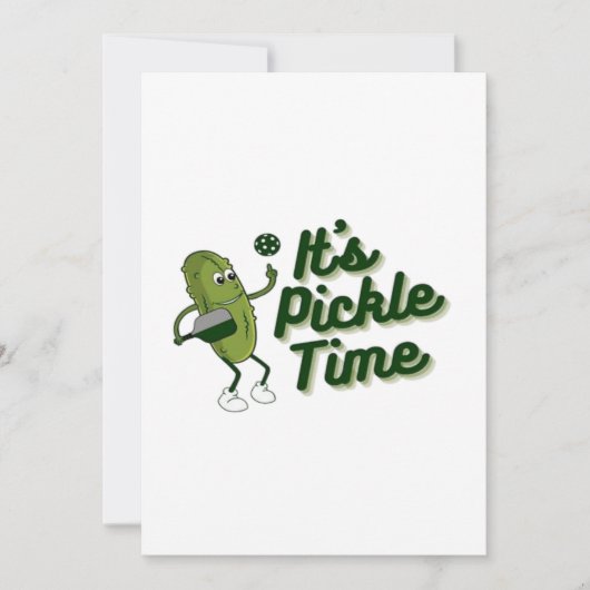 Funny Pickle Playing Pickleball (Front)