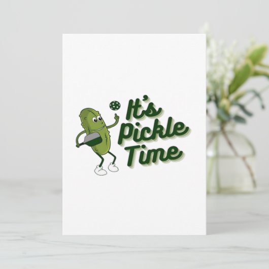 Funny Pickle Playing Pickleball  (Standing Front)