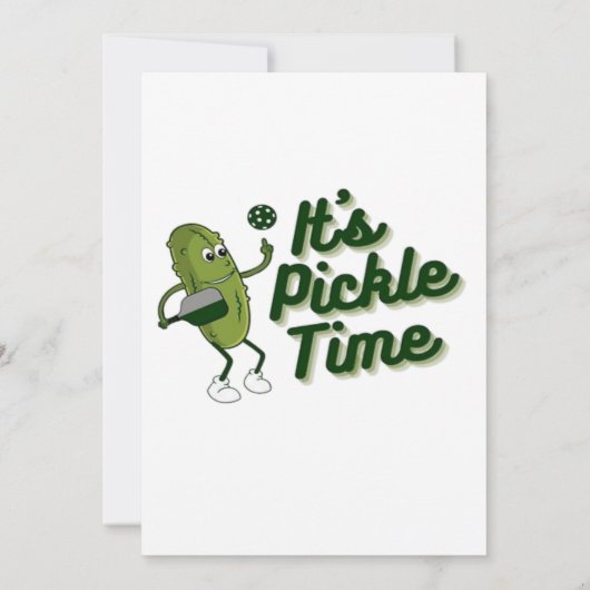 Funny Pickle Playing Pickleball  (Back)