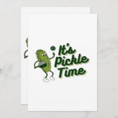Funny Pickle Playing Pickleball (Front/Back)