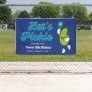 Funny Pickle Playing Pickleball Birthday Party Banner