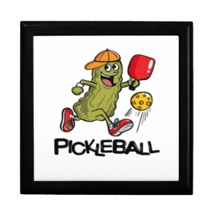Funny Pickle Playing Pickleball Gift Box