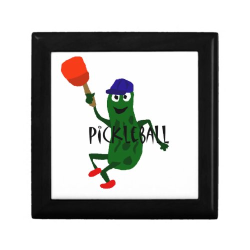 Funny Pickle Playing Pickleball Gift Box
