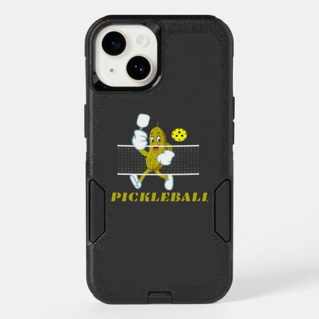 Funny Pickle Playing Pickleball  Otterbox iPhone Case (Back)