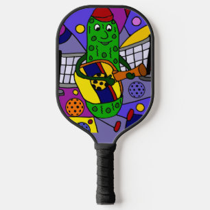Funny Pickle Playing Pickleball Paddle Guitar