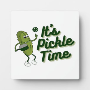 Funny Pickle Playing Pickleball  Plaque