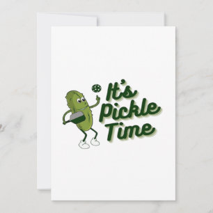 Funny Pickle Playing Pickleball  Thank You Card