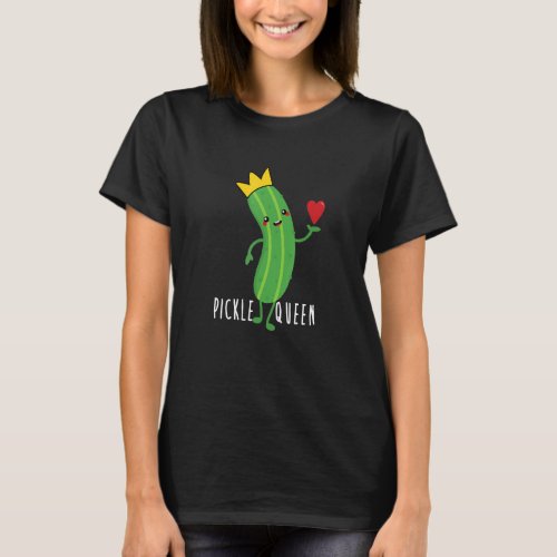 Funny Pickle Queen Dill With It Funny Humor Distre T_Shirt