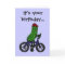 Funny Pickle Riding Bicycle Cartoon