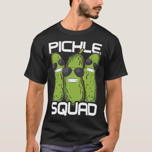 Funny Pickle Squad Novelty Gift Men Kids Big squad T_Shirt