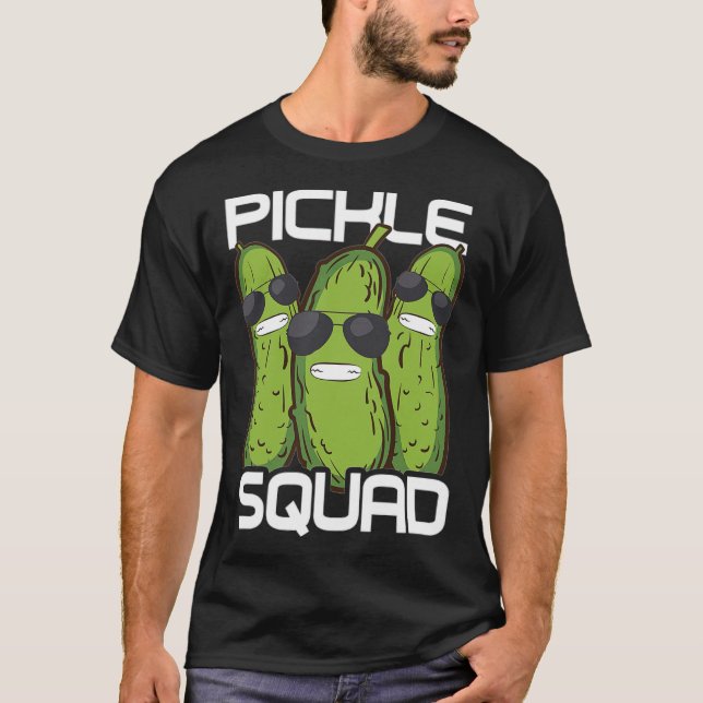 Funny Pickle Squad Novelty Gift Men Kids Big squad T-Shirt (Front)