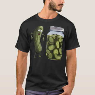 Funny Pickle Surprise A Cucumber And A Jar Of T-Shirt