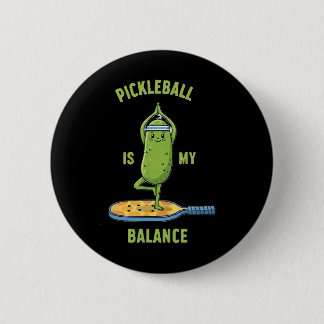 Funny Pickle Yoga Tee Picklell Is My Lance Graphic Button
