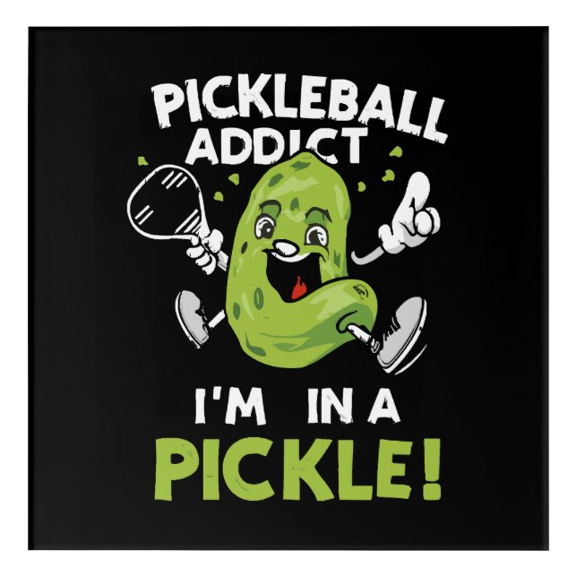Funny-Pickleball Acrylic Print (Front)