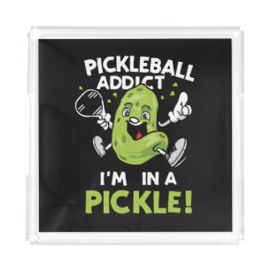 Funny-Pickleball Acrylic Tray