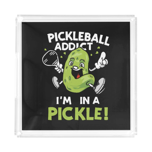 Funny-Pickleball Acrylic Tray (Front)