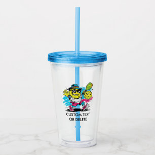 funny pickleball acrylic tumbler