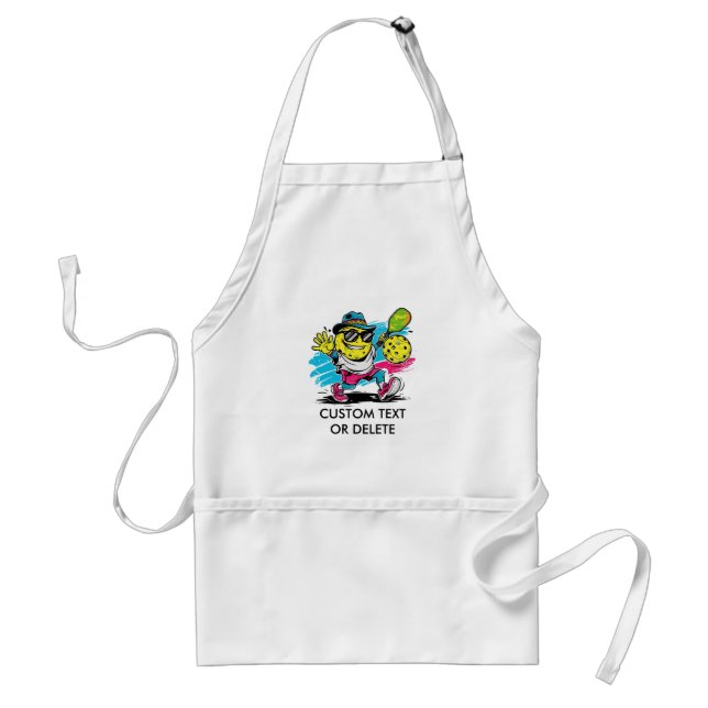 funny pickleball adult apron (Front)