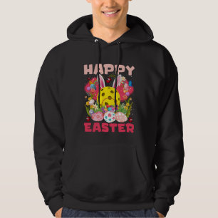 Funny Pickleball Ball & Paddles Bunny Ears Easter  Hoodie