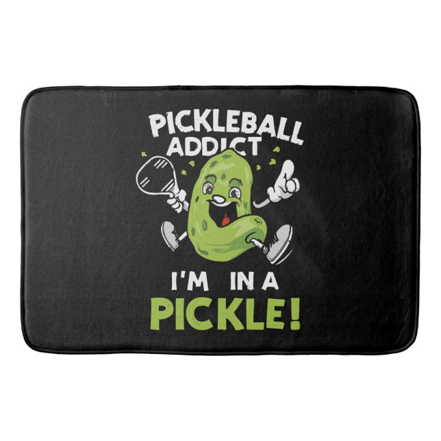 Funny-Pickleball Bath Mat (Front)