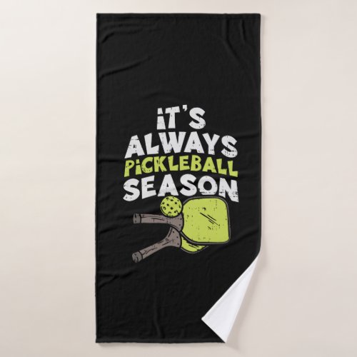 Funny Pickleball Bath Towel