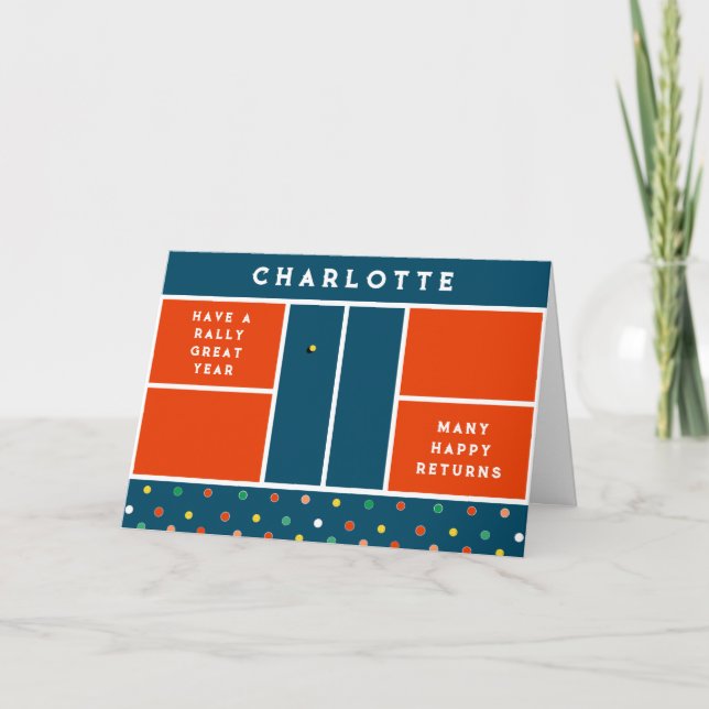 Funny Pickleball Birthday Card (Front)